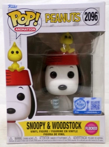 Funko Pop! Animation Peanuts 2096 Snoopy & Woodstock Flocked EE Exclusive New