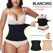 Women Waist Trainer Tummy Control Belts No Seam Waist Cincher Girdle Body Shaper