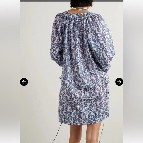 ISABEL MARANT ÉTOILE Parsley Floral-Print Cotton-Voile Mini Dress- Size 34/ 2 - Bild 4 von 16