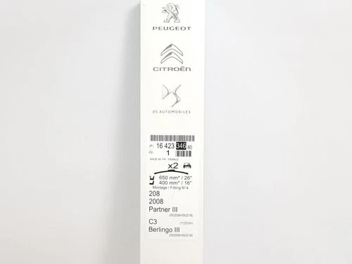 PSA PEUGEOT CITROEN 1642334680 Balai d'essuie-glace 650/400mm Avant - Photo 5/5
