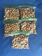 Lot Of 500 VTG WOODEN BARREL BEADS FOR MACRAME CRAFTS INV 9