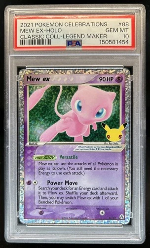2021 Pokemon SWSH Celebrations Mew ex Classic #88/92 PSA 10 GEM MINT