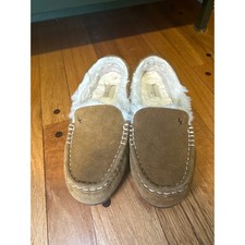 NEW Koolaburra by UGG Lezly Slippers Womens Sz 9 Chestnut Suede Moccasin NWOT
