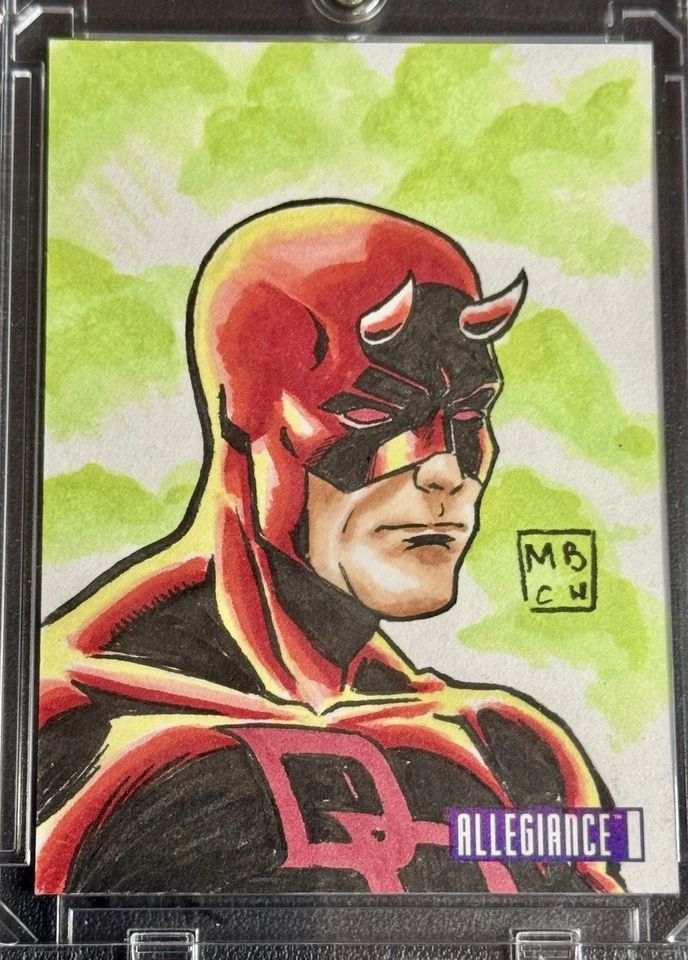2023 Upper Deck Marvel Allegiance Daredevil 1/1 Sketch – UD COA Benitez Chapo - Image 4 of 4