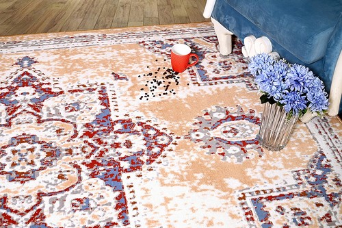 Bohemian Runner Rug - 2 ft. x 8 ft, Ivory, Indoor Area Rug with Bordered Desi... - Picture 4 of 8