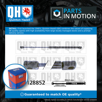 Boot Gas Strut QTS128852 Quinton Hazell Spring Lift Tailgate Rear 4006060 New