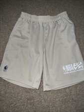 NBA Basketball Boys 14/16 Shorts Beige Pull On With Pockets