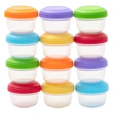 Baby Food Containers - Small 4 oz Containers With Lids, Leakproof Airtight,...