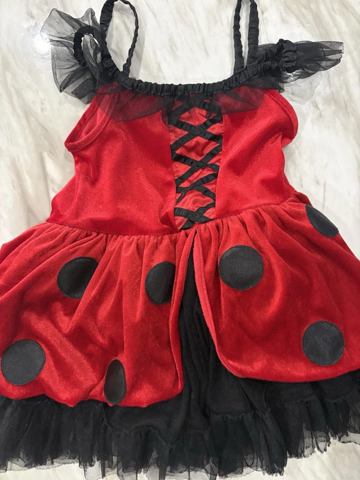 Vestido Disfraz Ladybug Niñas Frolics M 5-6 Foto 2 de 4