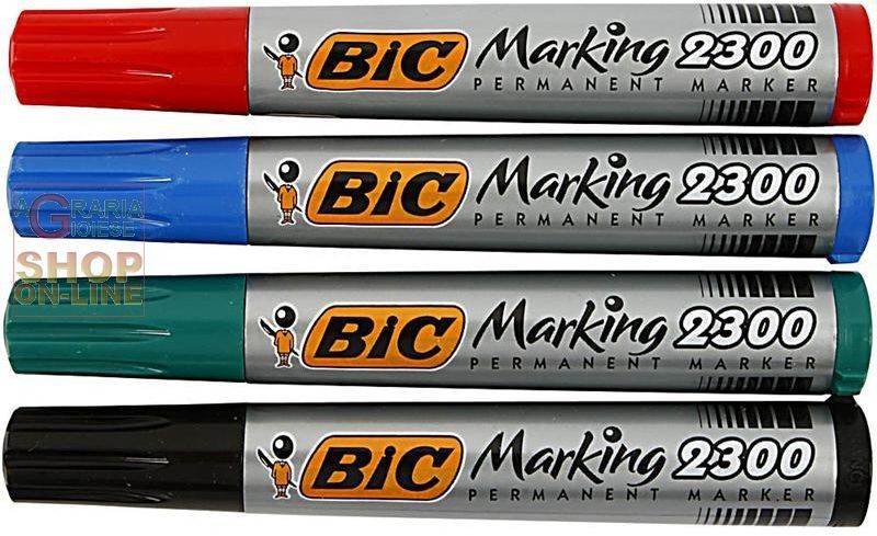 Bic – Bic Marcatore Rosso Punta Scalpello 12 Pezzi