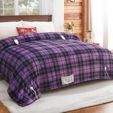 Heated Electric Blanket Queen Size 84X90 Heating Blanket Queen W/ Dual