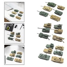 6x Tank Model Toy Building Kit Armored Vehicles 1/144 Scale Collections Birthday