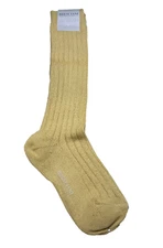 Bresciani 1970 Woman Italian Luxury 55% Linen, 45% Silk Knee High Socks NWT