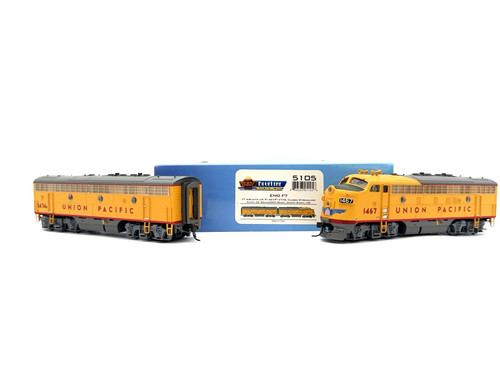 Broadway Limited - HO - UP - Línea Azul EMD F7 A/B Set #1474/1467 - Tren 5105 | Zustand: Used