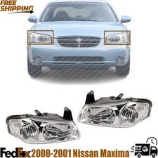 Nissan Maxima 20002001 Headlight Pair Set Of 2 Right Rh Left Lh Halogen