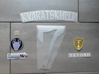 Flocking KVARATSKHELIA #7 PSG Jersey Fifth 25-26+Kit 5 Patch Champions League UCL