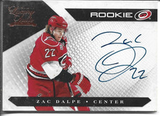 2010-11 Panini Luxury Suite Auto Rookie Zac Dalpe RC /499