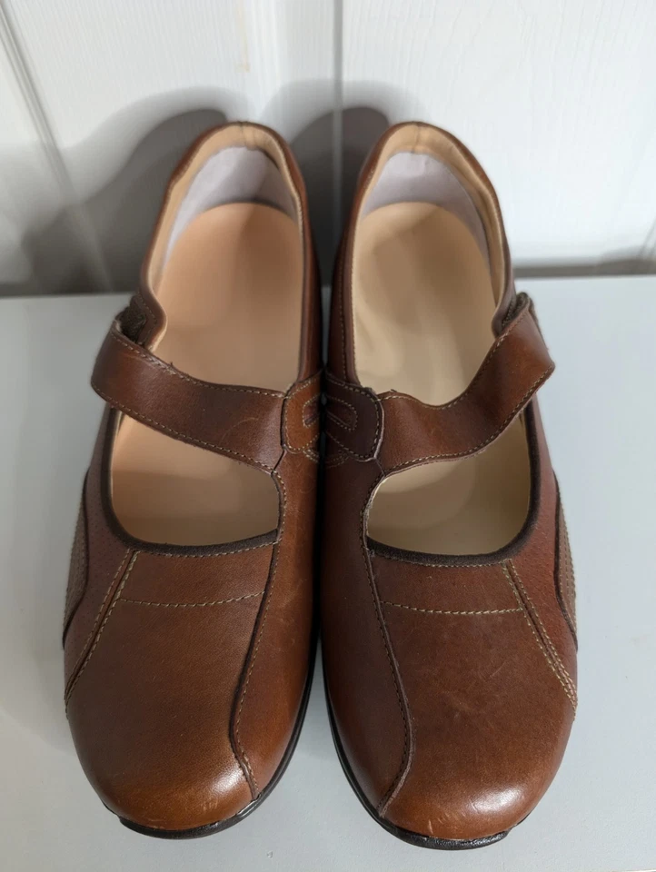 Drew Womens Shoes Heather Mary Jane Comfort Size  11 Orthopedic Brown Leather - Image 3 of 4