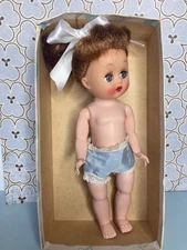 Reduced! Vintage Vinyl Head BKW Nancy Ann Muffie Doll, Box No Lid