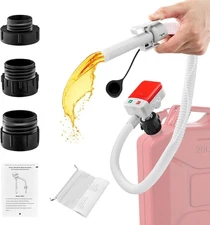 Saker Portable Fuel Pump, Automatic Fuel Transfer Pump with Auto-Stop, 51'' Extr