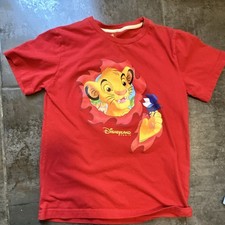Disney Simba The Lion King Disneyland Paris kids Red T-Shirt 11/12