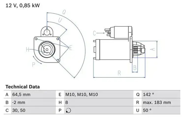 Starter Motor fits RENAULT MEGANE 1.4 1.6 1998 on Bosch 233001105R 7711135335 - Image 19