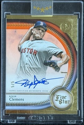 2025 Topps Five Star Autographs Roger Clemens #FSA-RC Red /5 Encased