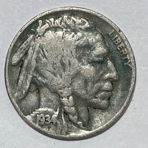 1934-P Buffalo Nickel Good+