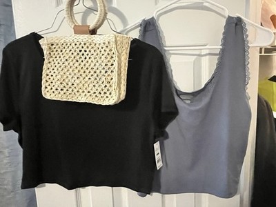 NEW LALA & Essentials Cropped Night Shirts LARGE & TOMMY BAHAMA KID BAG RT$82