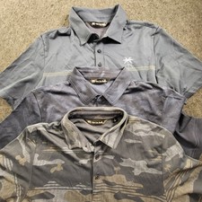 Travis Mathew Men's Performance Golf Polo Shirts Size Small Lot Of 3 Camo Shore