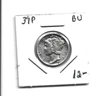 1939P MERCURY DIME  BU UNUSUAL PREE WAR DATE