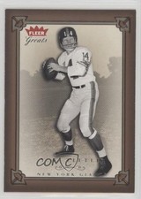 2004 Fleer Greats YA Tittle #17 HOF 1i3m