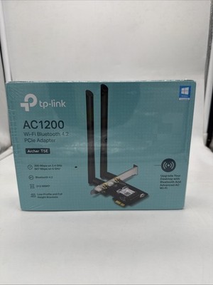 TP-Link Archer T5E AC1200 WiFi Bluetooth 4.2 PCIe Adapter Dual Band New Sealed