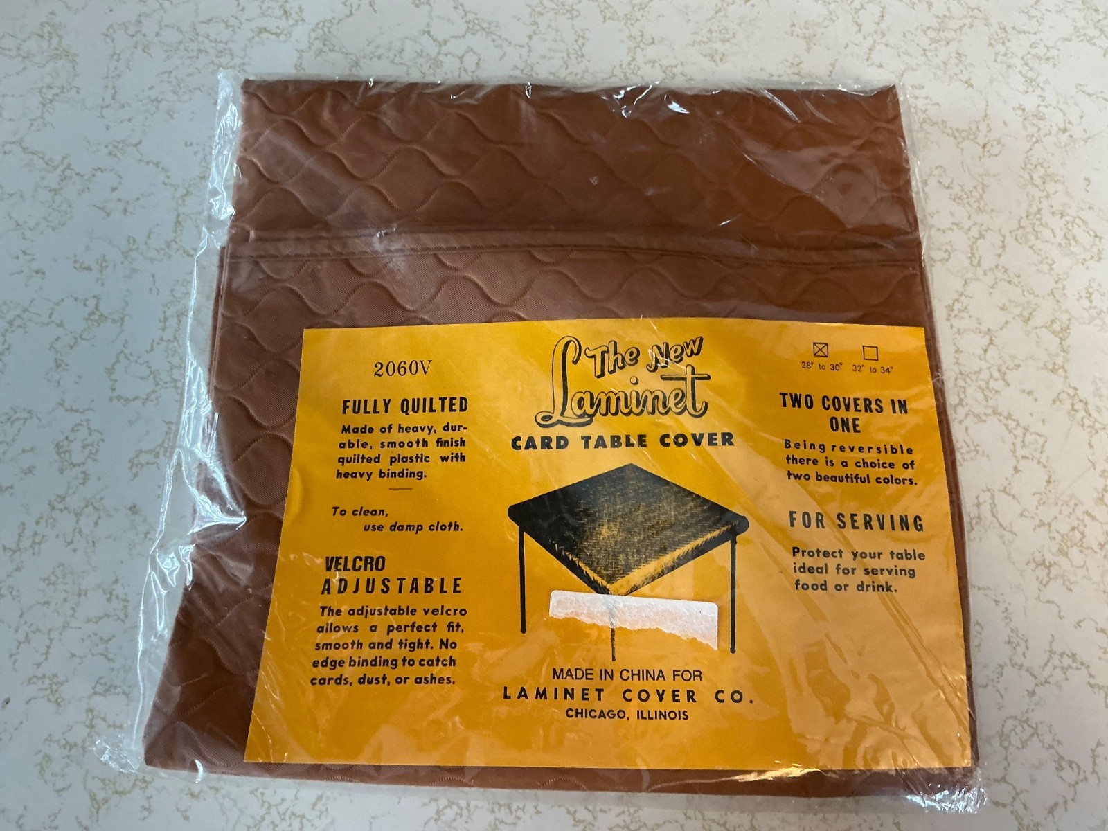 Vintage Laminet Card Table Cover. (87)