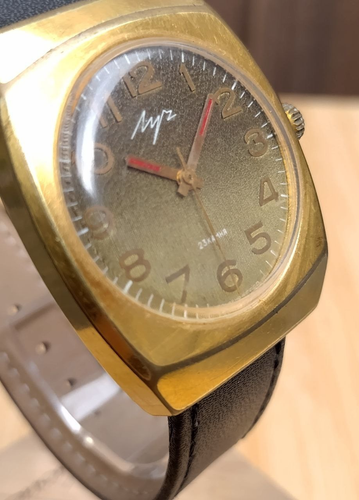 Soviet Watch Luch 2209 23J Men's Gold Plated USSR Completely Authentic - Picture 2 of 14