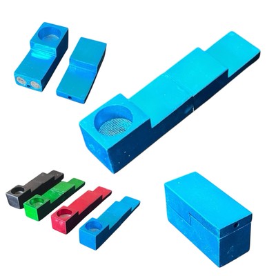 Discrete Magnetic Metal Hand Pipe   Compact & Durable Aluminum Smoking Pipe 