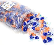 Quality Reusable Earplugs 100 Pair - 25Db Corded Silicone Ear Plugs for Shooting