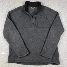 Smartwool Echo Lake Half Zip Pullover Sweater XL Mens Grey Hiking Outdoors READ