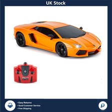 Authentic Lamborghini Aventador RC Car 1:18 Scale Working Lights Orange 24CM