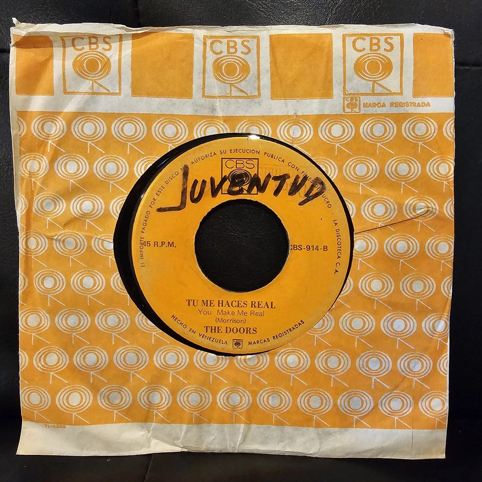 The Doors Rare Venezuela 45 “La Ranita Pacífica” Spanish Title 1969 Jim Morrison - Image 4 of 4