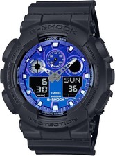 CASIO G-SHOCK Men Watch GA-100FL-1AJF Flame Inside Analog Digital LIMITED New
