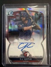 2023 Bowman Draft -  C.J. Kayfus #CDA-CKA Refractor /499 (AU, RC)
