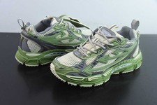 Off Arrow White Be Right Back Unisex Sneakers Silver Green Fluo