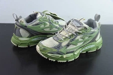 Off Arrow White Be Right Back Unisex Sneakers Silver Green Fluo