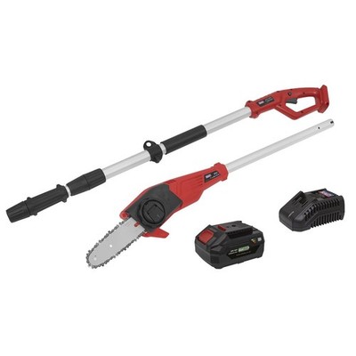 Sealey Teleskop Akku 20Cm Motorsägen Kit 20V 4Ah SV20 Serie CP20VTP02