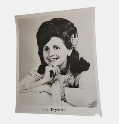 Vintage 60s Fay Frymire Pop Country Music Artist Press Photos 8x10 Headshot