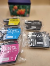 LC401XL LC-401 XL Ink Cartridges 5 for Brother MFC-J1010DW MFC-J1170DW J1012DW