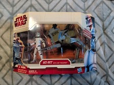 star wars the clone wars AT-RT W Arf Trooper NIB