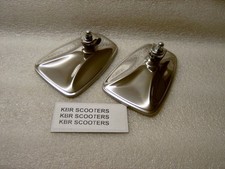 LAMBRETTA ,VESPA MOD 2 CHROME FLUTED BACK MIRRORS