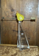 Hilton MC Connico & Daum France : Carafe Bouchon Poire Fleche Cristal vintage